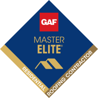 GAF Master Elite certified contractor badge