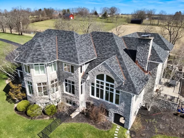 GAF shingle roof installed by Pinnacle Roofing